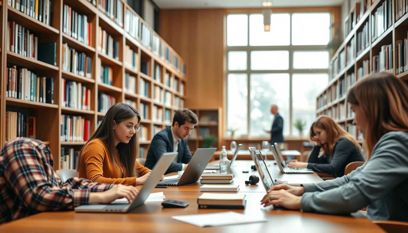 Student developing practical and academic skills