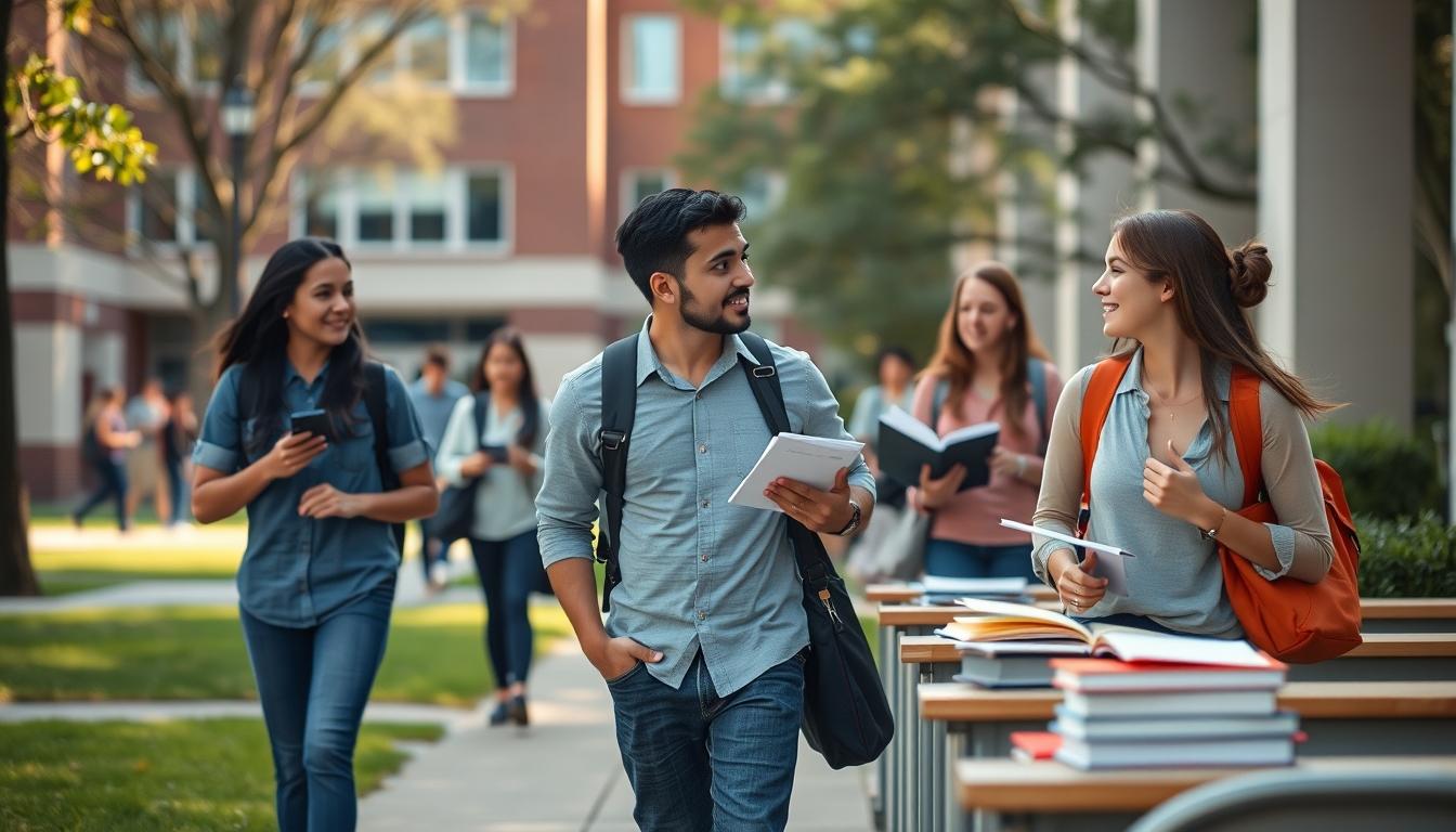 Structured study materials and learning resources on a desk